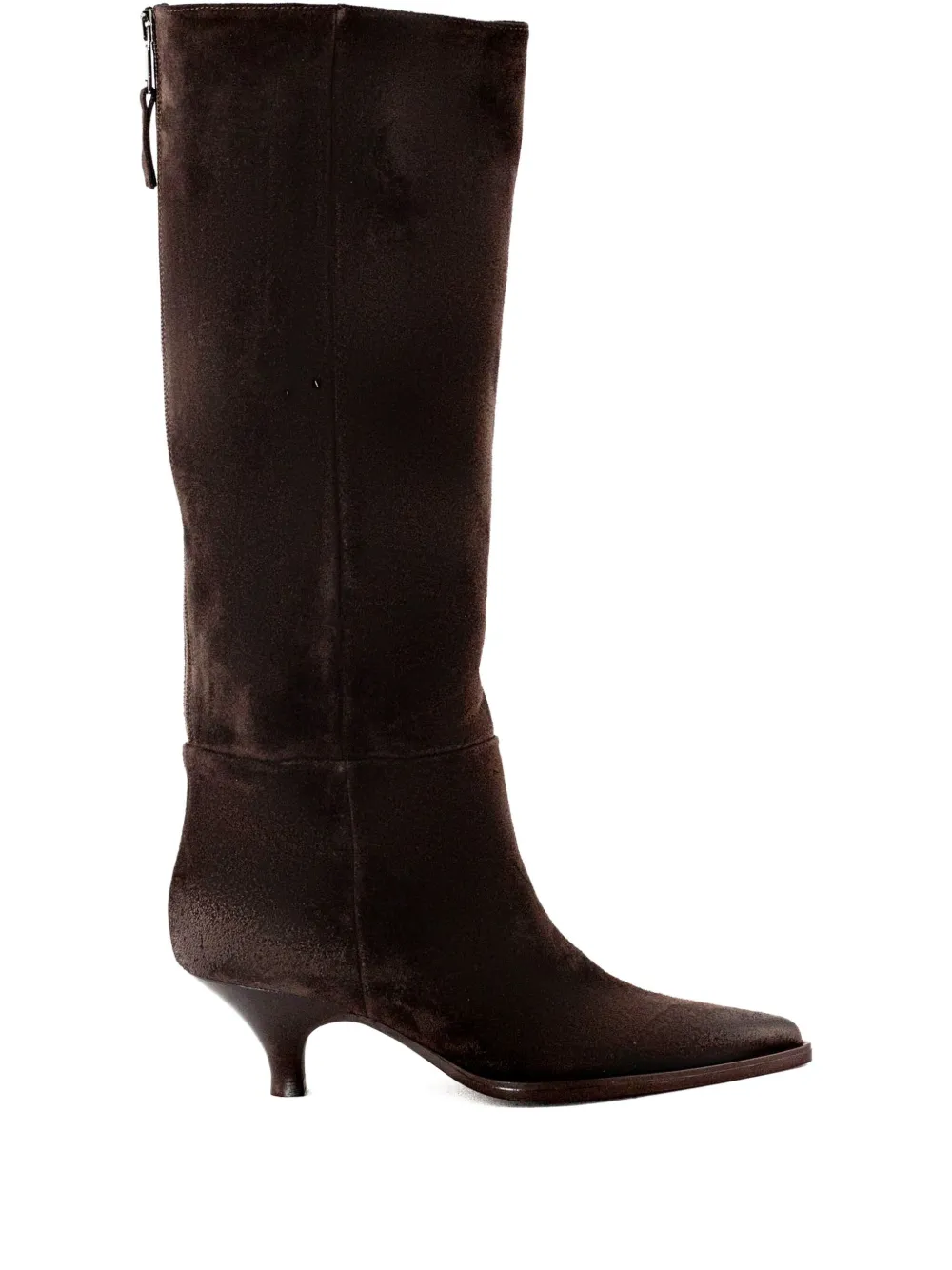 Elena Iachi 45mm Pointed-toe Zip-up Boots In Blue