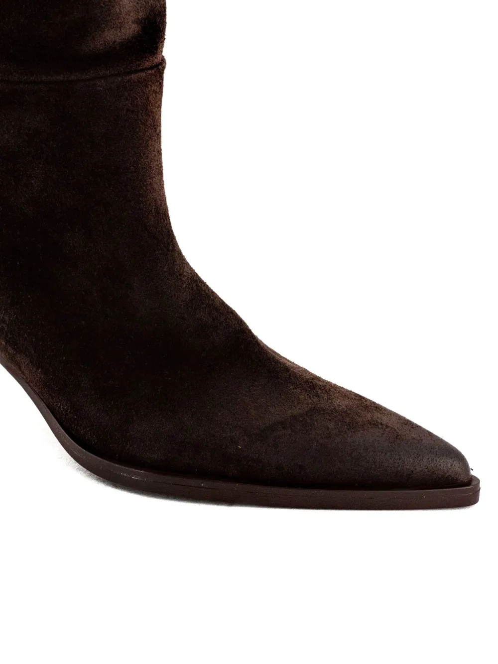 Elena Iachi 45mm Pointed-toe Zip-up Boots In Blue
