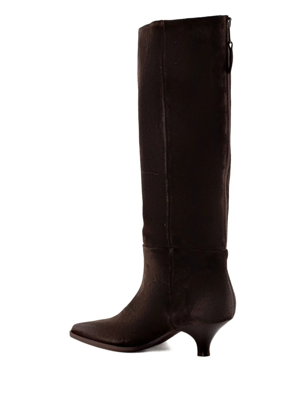 Elena Iachi 45mm Pointed-toe Zip-up Boots In Blue