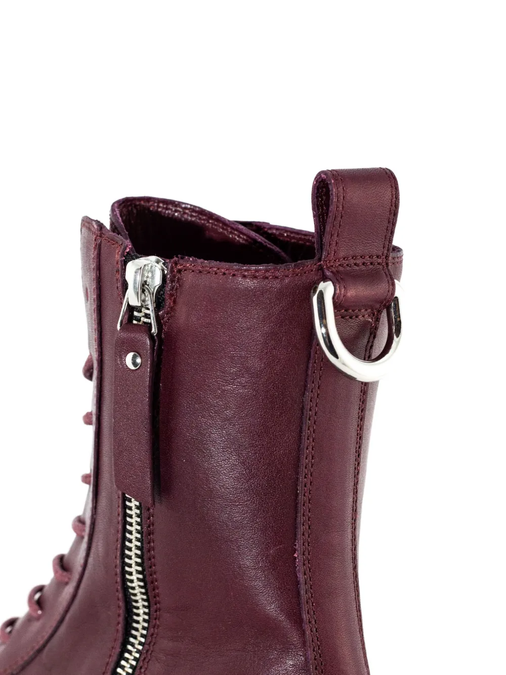 Vic Matie lace-up ring-detail boots Red