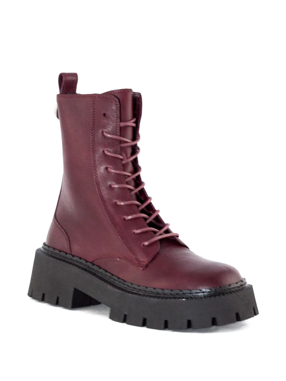 Vic Matie lace-up ring-detail boots Red