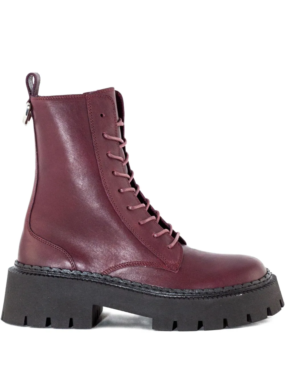 Vic Matie lace-up ring-detail boots Red
