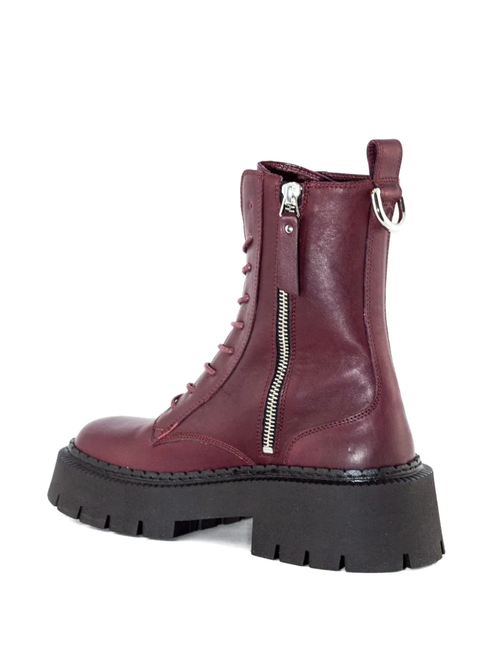 Vic Matie lace-up ring-detail boots Red