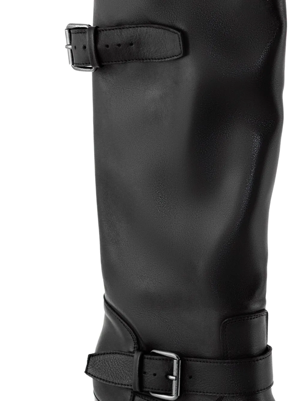 Elena Iachi 70mm Buckle-detail Pointed-toe Boots In Black