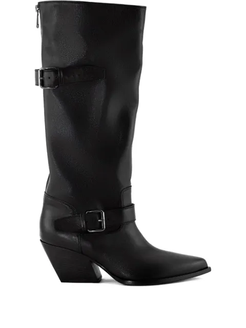 Elena Iachi 70mm buckle-detail pointed-toe boots