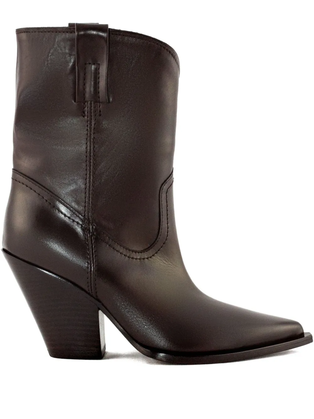 Elena Iachi 90mm Elena Pointed-toe Boots In Brown