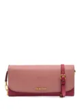 Miu Miu Pre-Owned 2021-2025 Bicolor Goatskin Madras Wallet on Chain crossbody bag - Pink