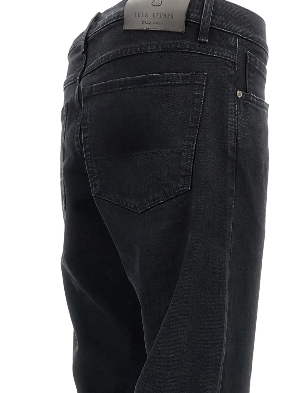 TELA GENOVA Broek met cuffs Zwart