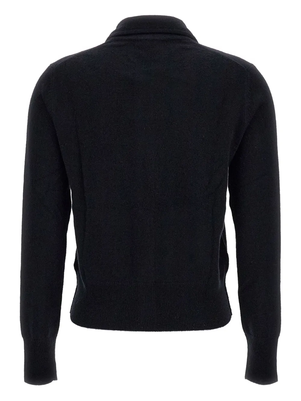 Lisa Yang Vest met klassieke kraag Zwart