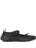Cecilie Bahnsen flower-embellished Mary Jane sneakers - Black