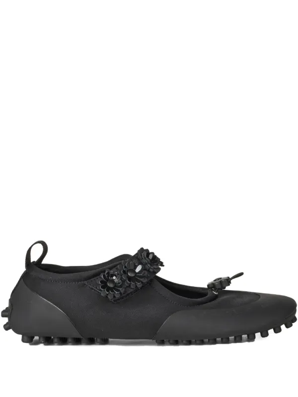【Cecilie Bahnsen】 ブラック　花柄スニーカー 2024年発売【Cecilie Bahnsen x Asics 24SS】花柄スパンコールが