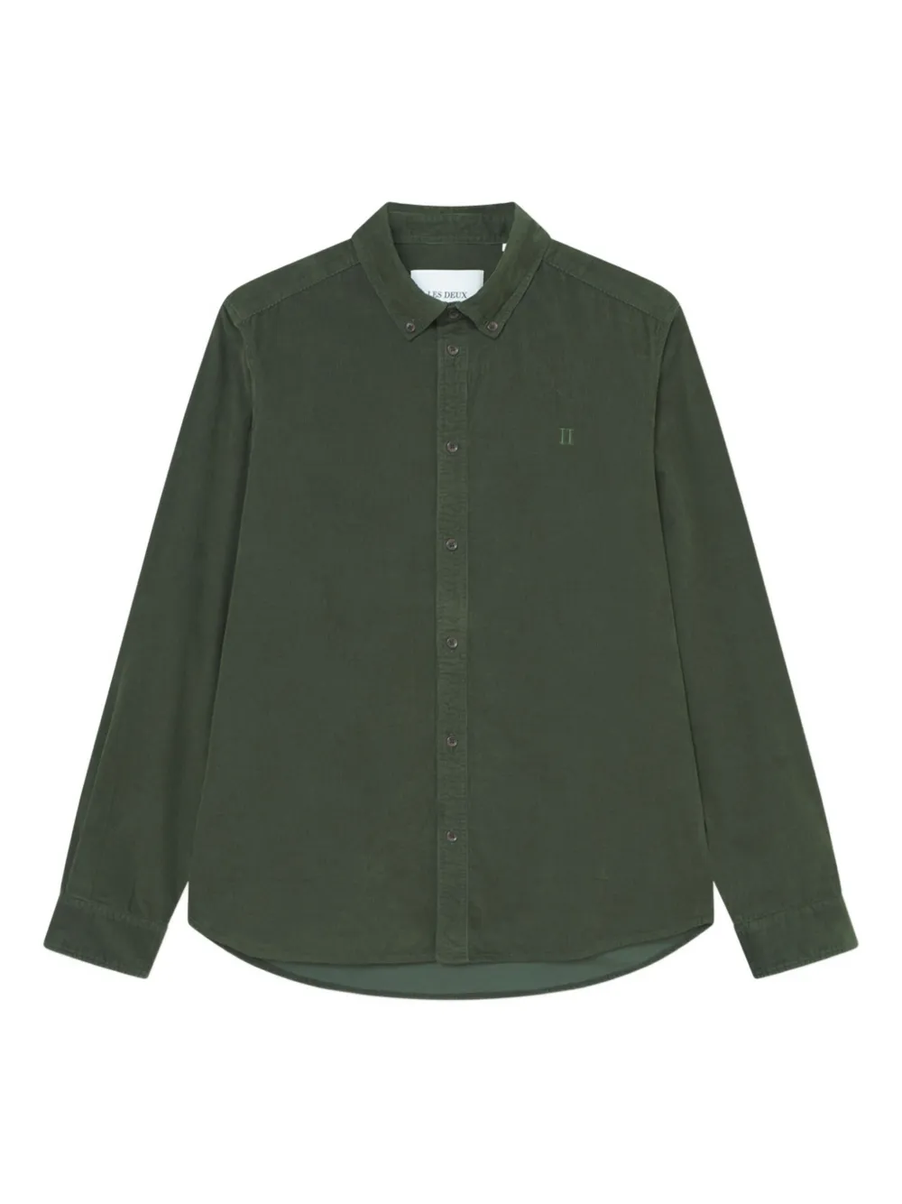 Les Deux Overhemd met geborduurd logo Groen