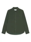 Les Deux embroidered-logo buttoned shirt - Green