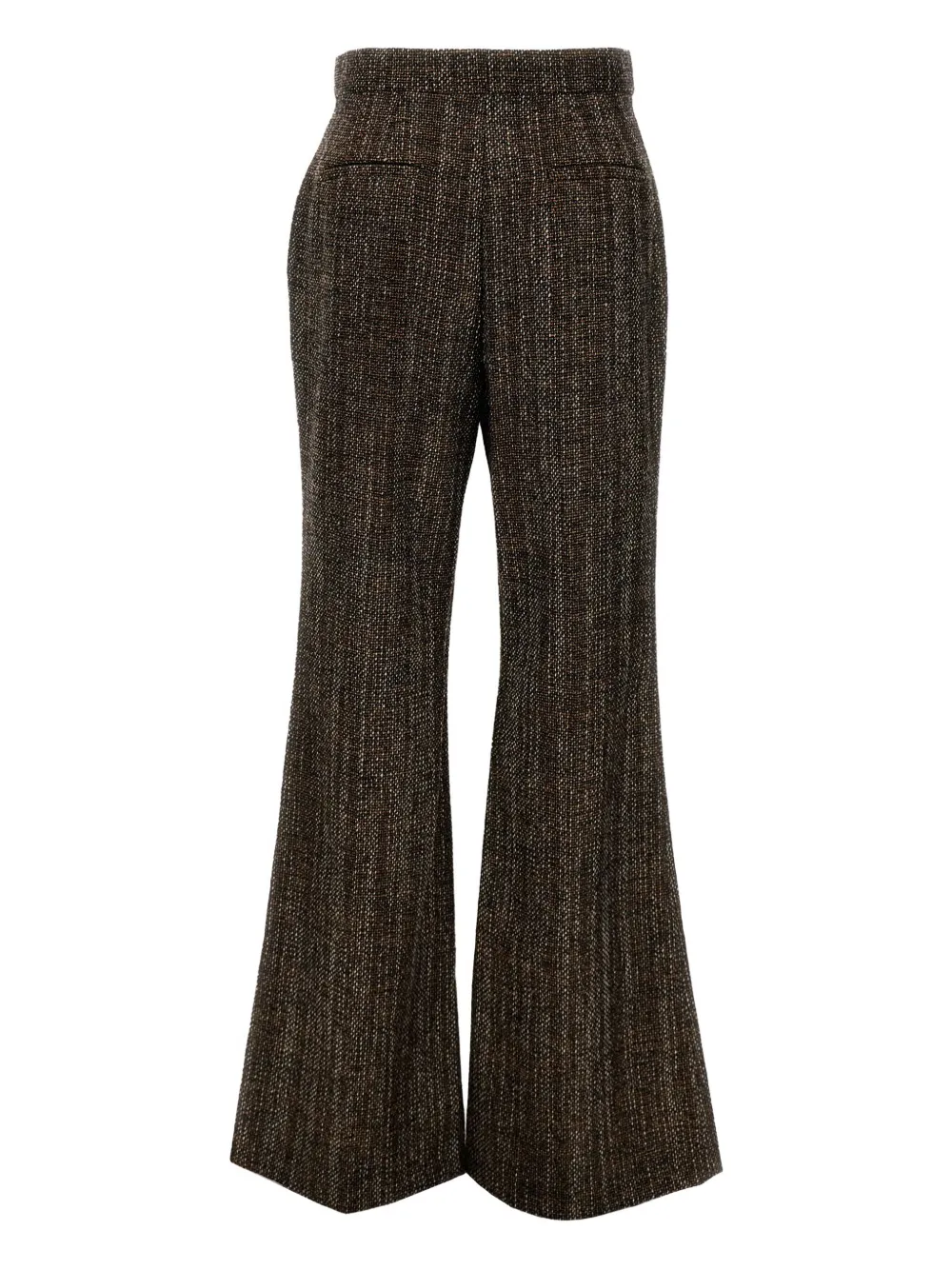 FENDI tweed flared trousers Bruin