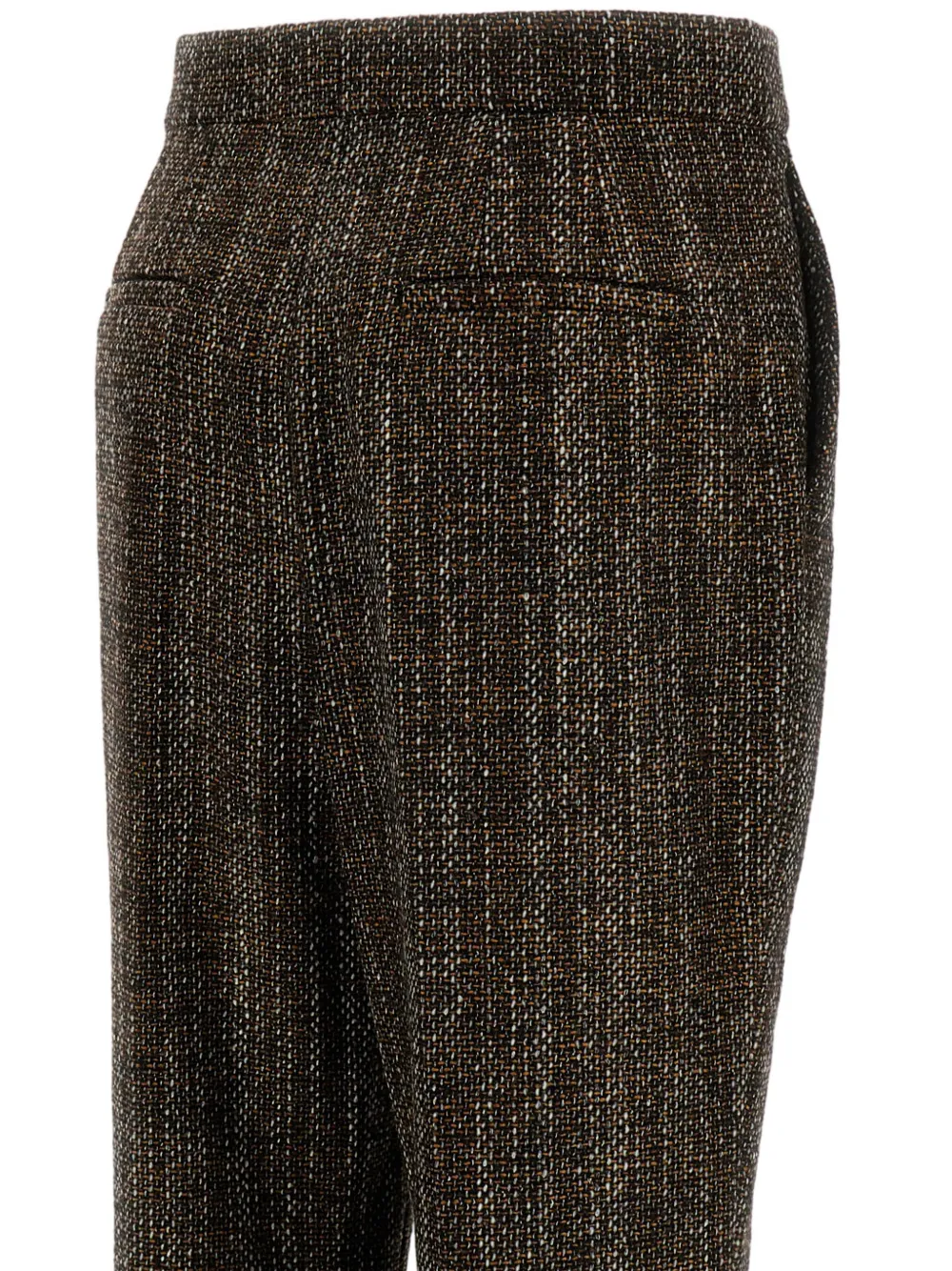 FENDI tweed flared trousers Bruin