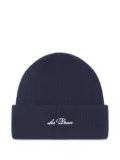 Les Deux logo-embroidered ribbed beanie - Blue