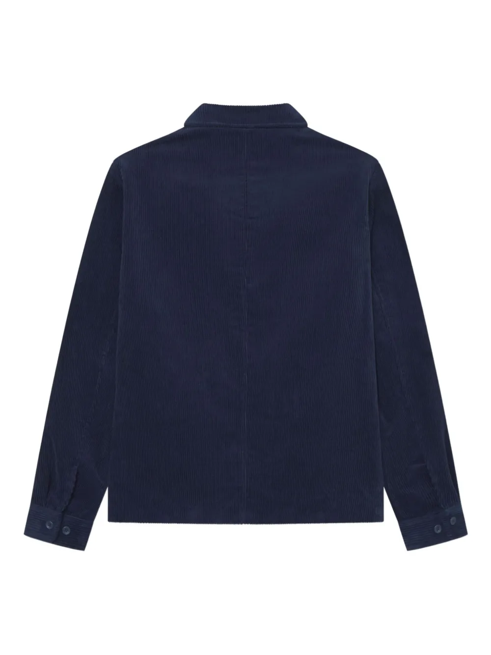 Les Deux Geribbeld jack met ritssluiting Blauw