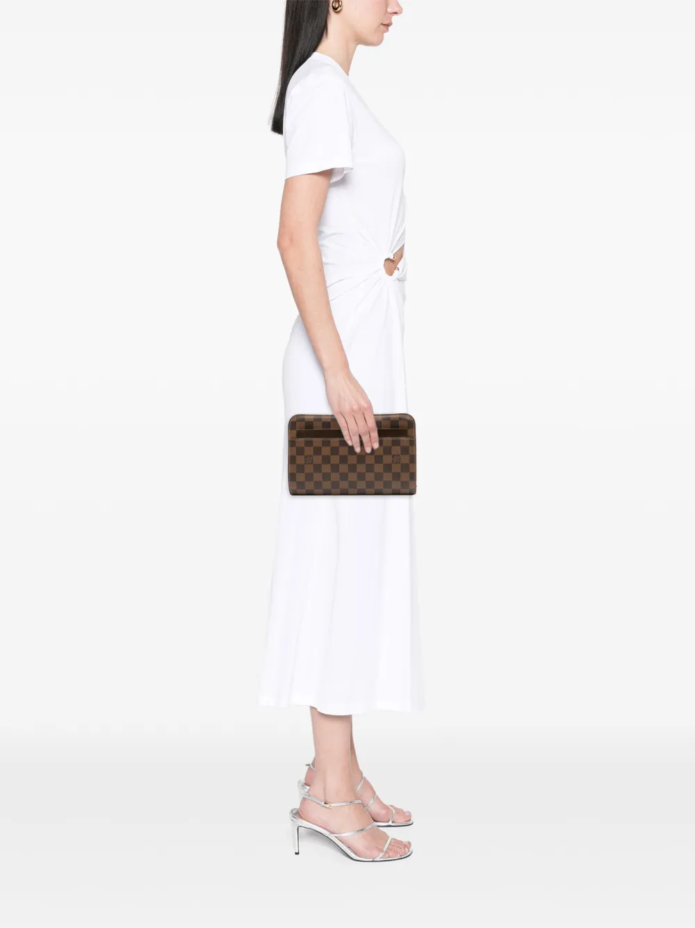 Louis Vuitton Pre-Owned 2014 Damier Ebene Saint Louis Pochette clutch bag | Pre-Owned | Image 2