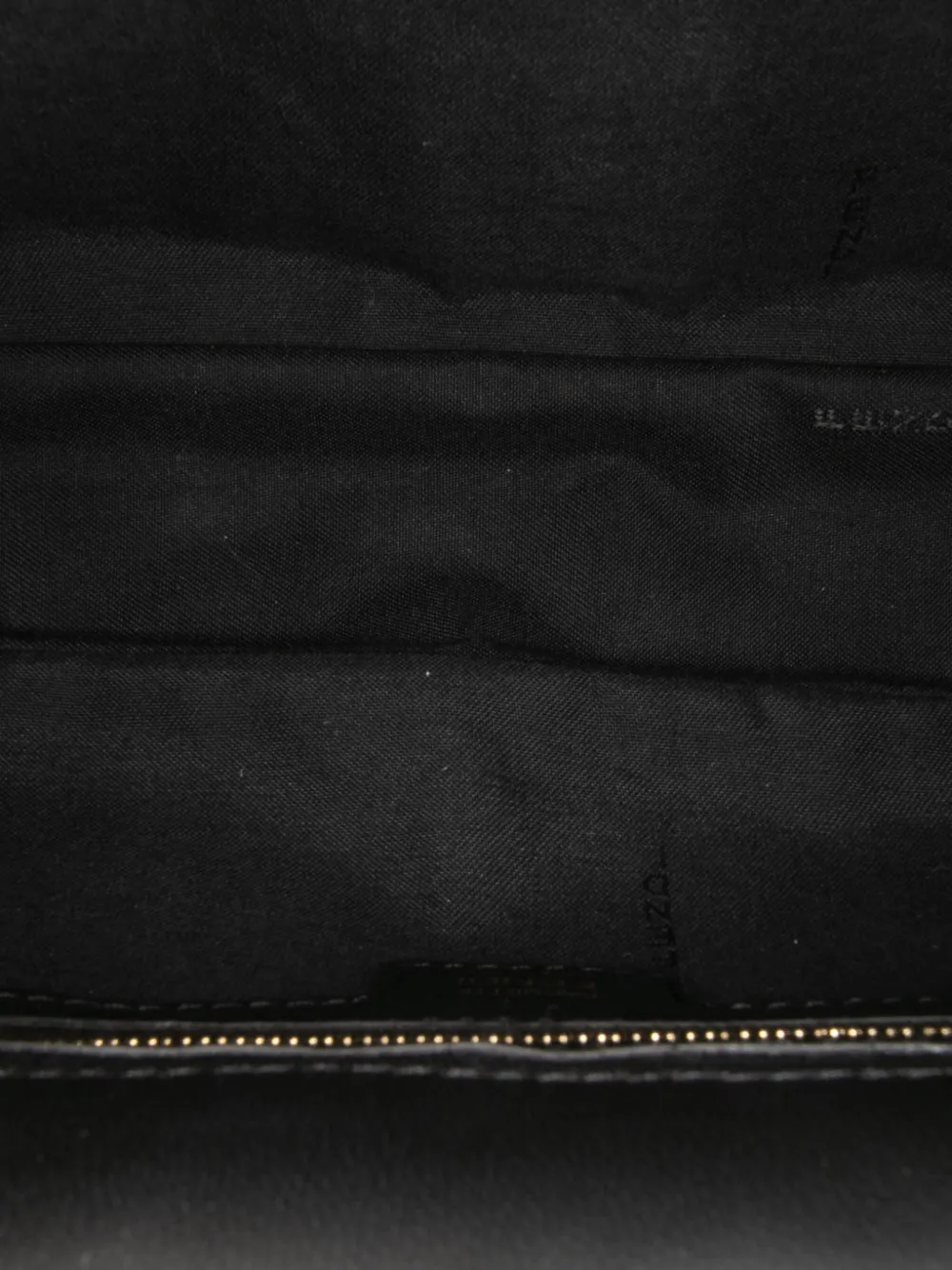 Pre-owned Fendi 2010-2025 Zucca Embossed Leather Baguette Satchel In Black