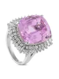 LB Exclusive platinum diamond and kunzite ring - Pink
