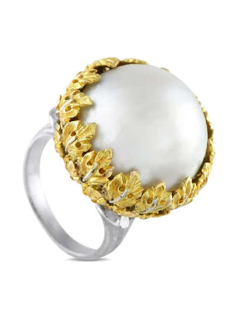Buccellati 18K gold pearl ring