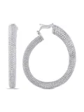 LB Exclusive 18K white gold Inside-Out diamond earrings - Grey