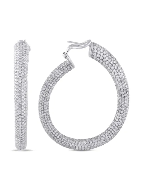 LB Exclusive 18K white gold Inside-Out diamond earrings