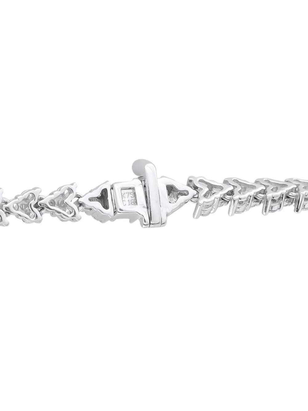 LB Exclusive 18K white gold emerald and diamond necklace | Image 2