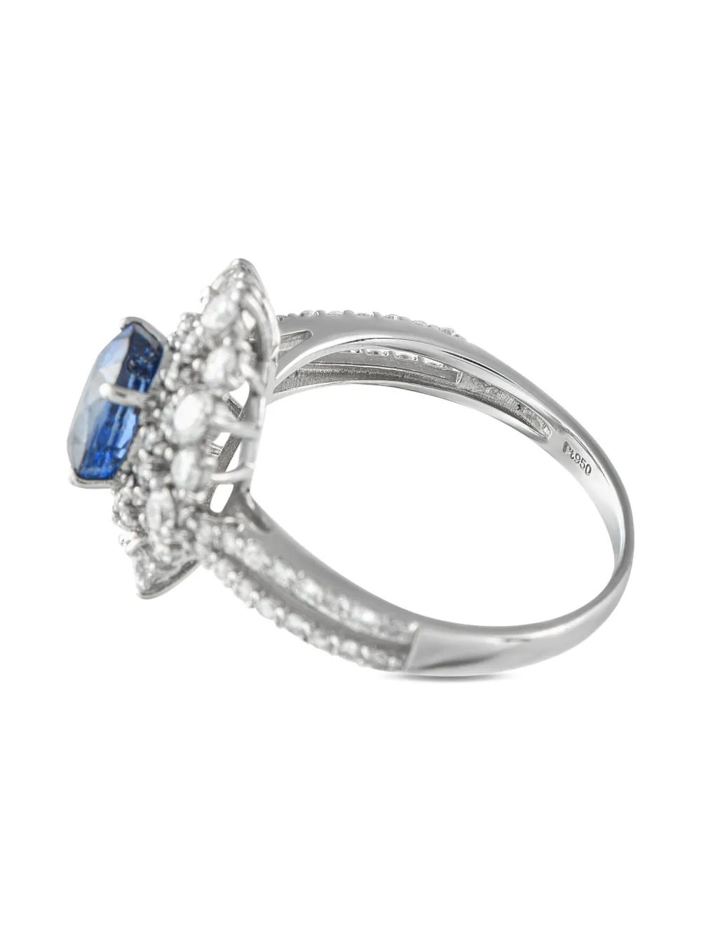 LB Exclusive platinum sapphire and diamond ring | Image 2