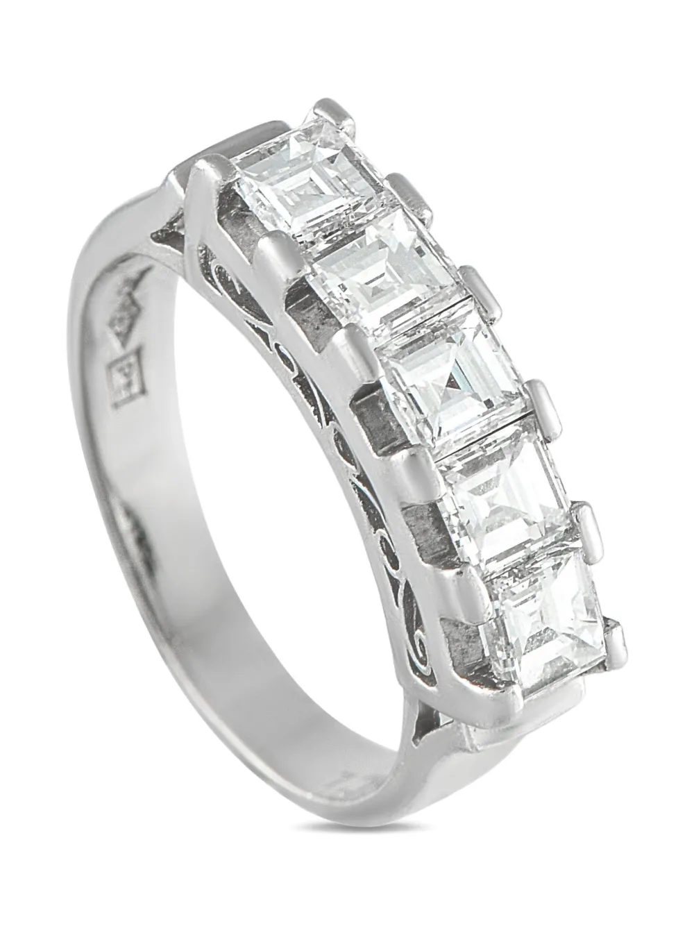 LB Exclusive platinum five-stone diamond ring | Image 2