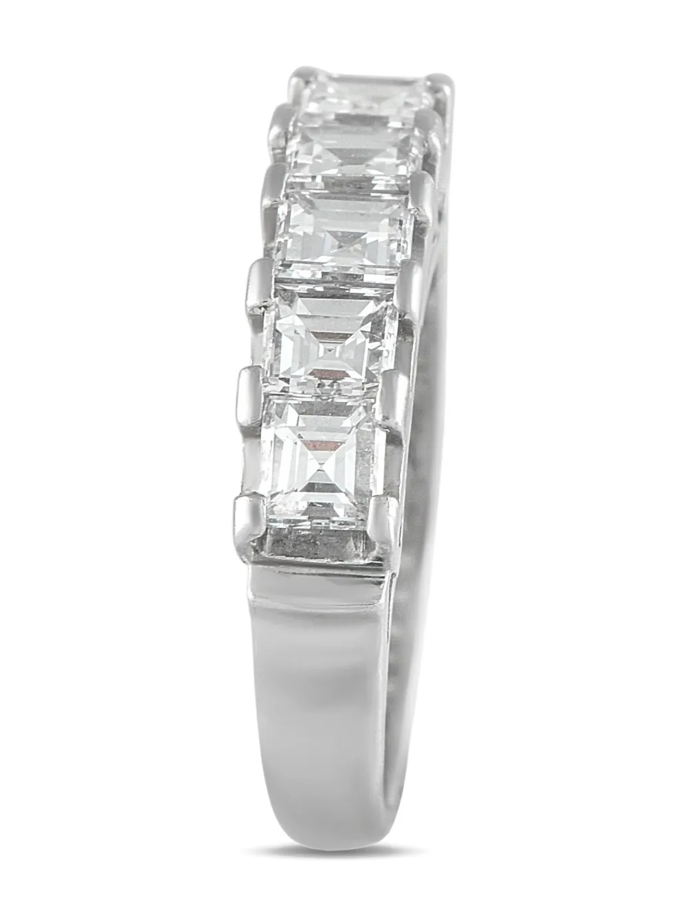 LB Exclusive platinum five-stone diamond ring | Silver | Image 1