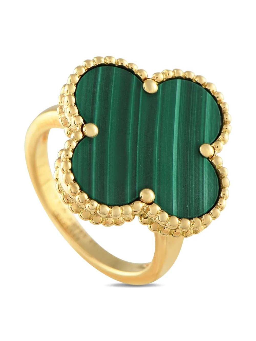 Van Cleef & Arpels 18K yellow gold Alhambra malachite ring | Green | Image 1