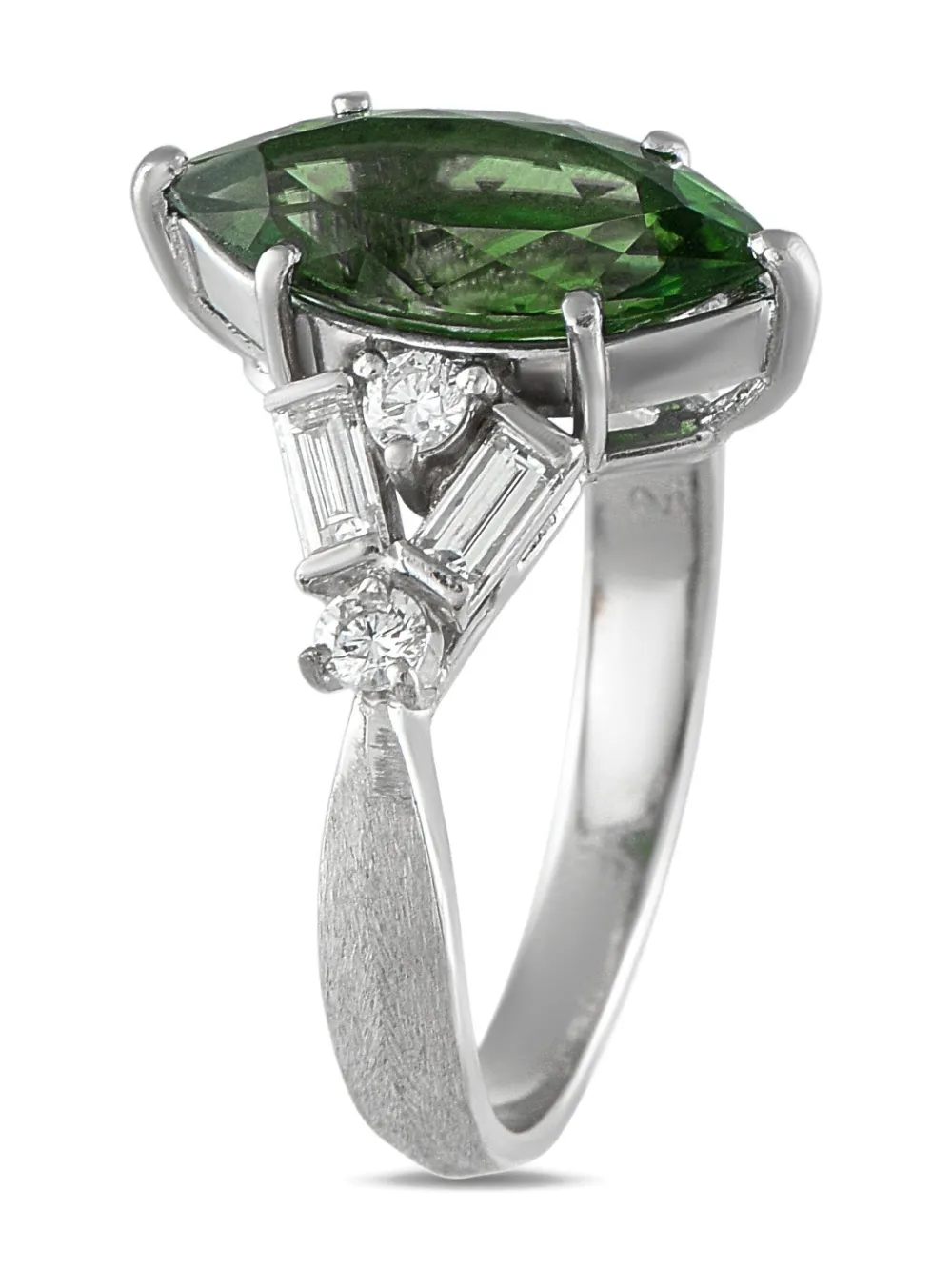 LB Exclusive platinum diamond and tourmaline ring | Image 2