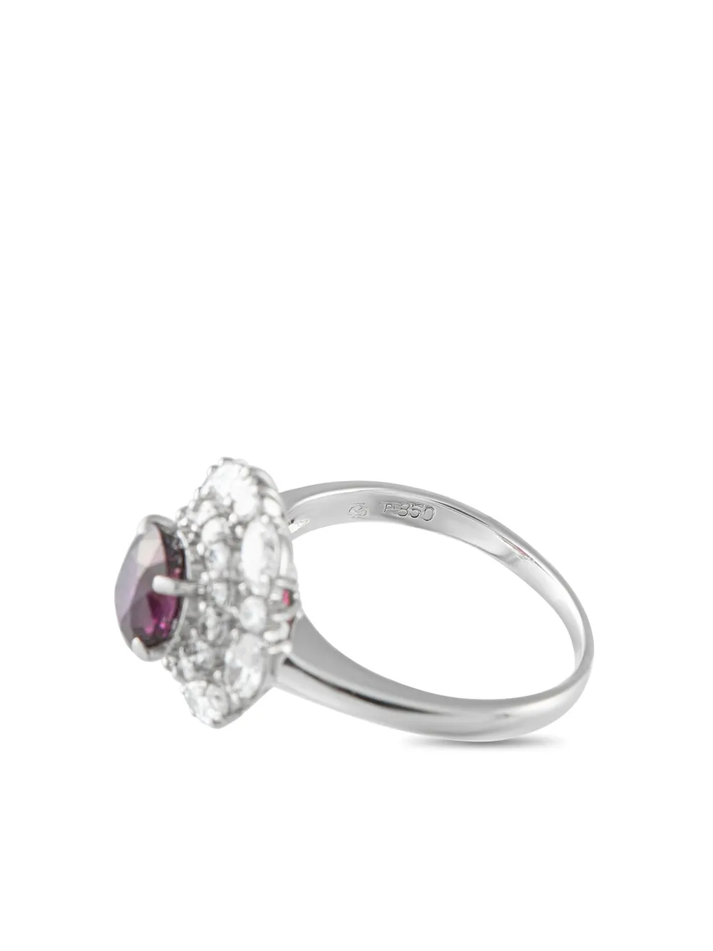 LB Exclusive platinum diamond and ruby ring | Image 2