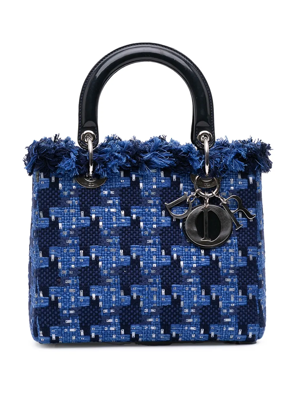 Christian Dior Pre-Owned 2013 Medium Tweed Lady Dior satchel | Black | Image 1
