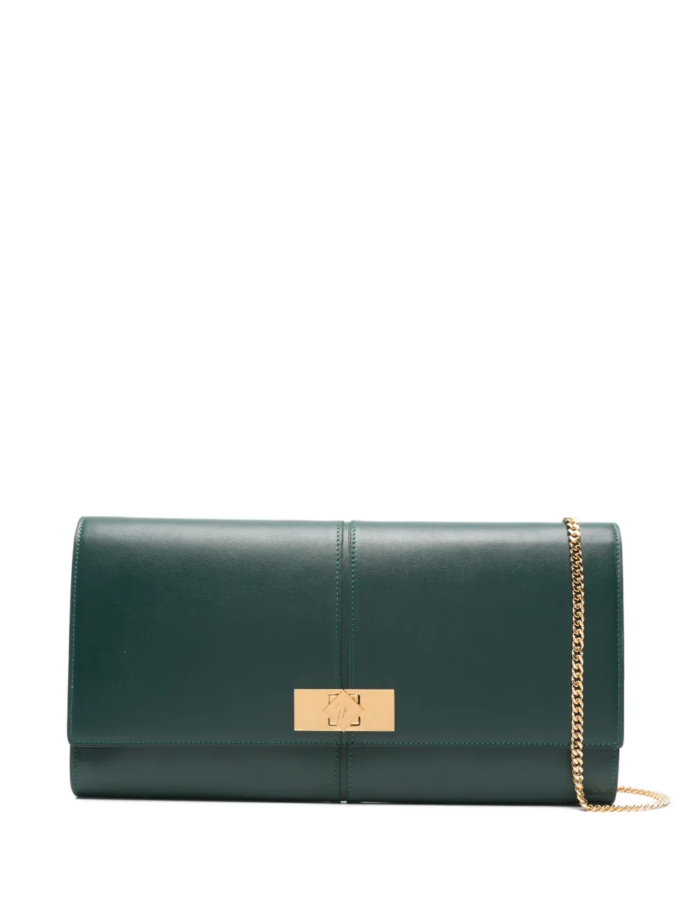 Giuseppe Zanotti Montserrat leather clutch bag | Green | Image 1
