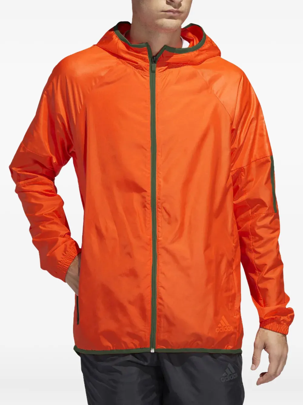 adidas zip-up windbreaker jacket Oranje