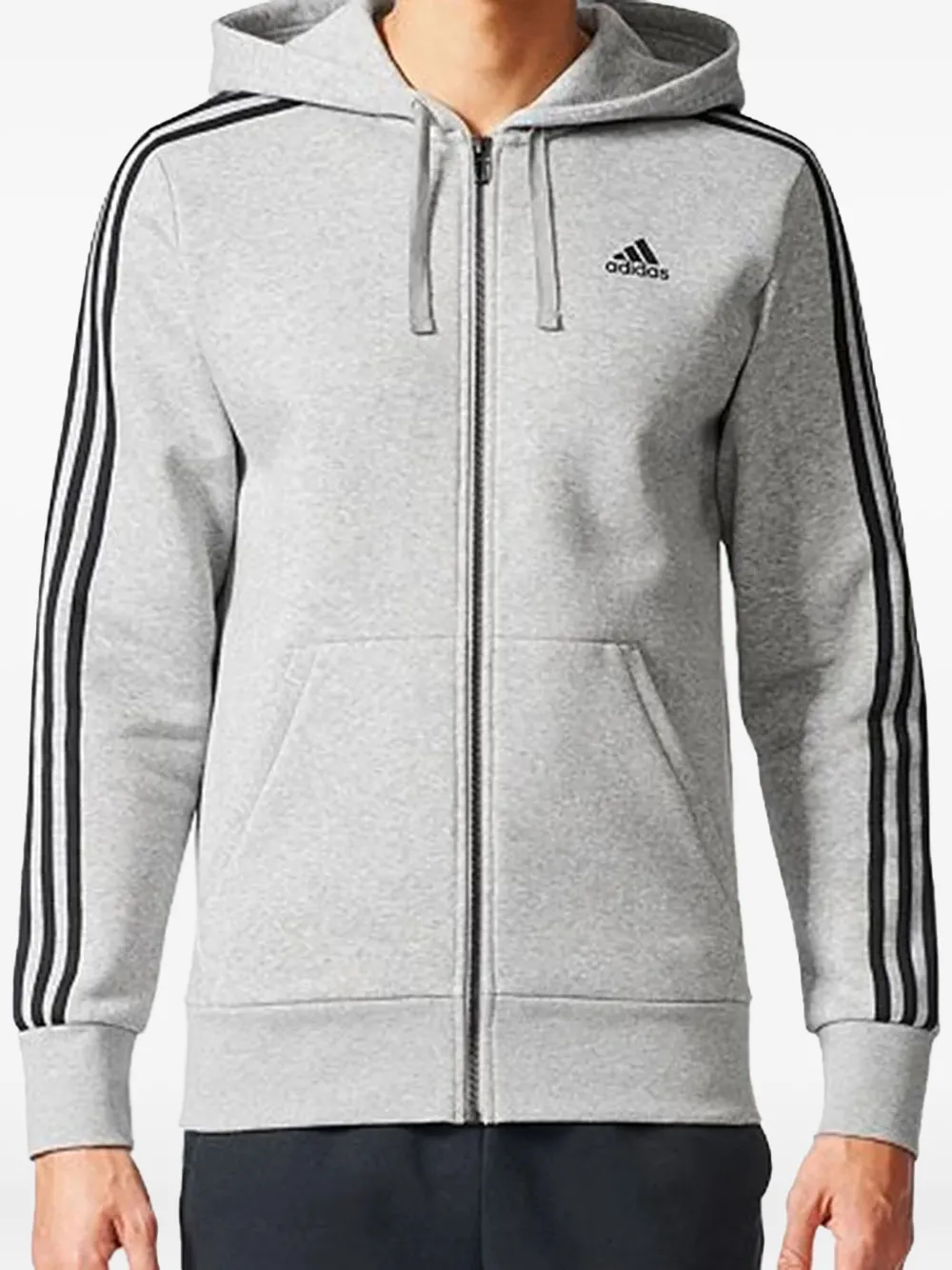 adidas Felpa Big And Tall Essential con cappuccio - Grigio