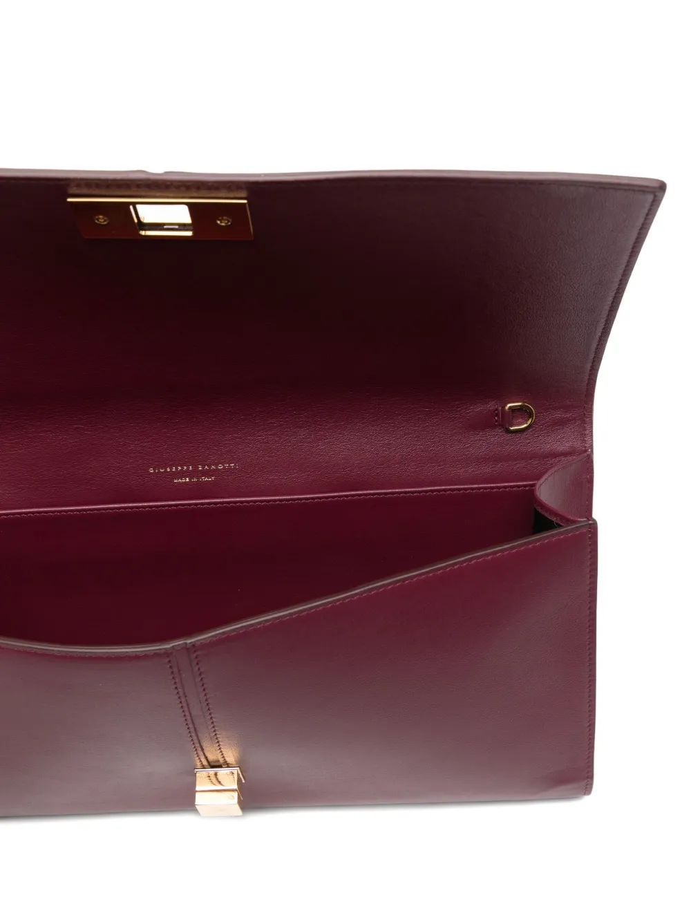 Giuseppe Zanotti Leather Clutch Bag In Red
