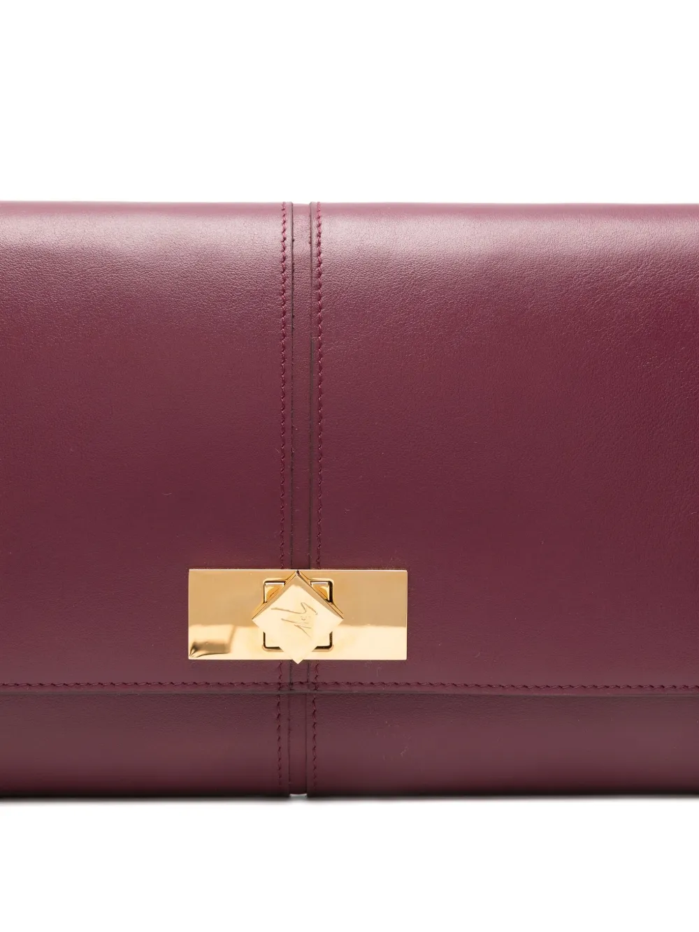 Giuseppe Zanotti Leather Clutch Bag In Red