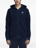 adidas Originals Trefoil-embroidered full-zip hoodie - Blue