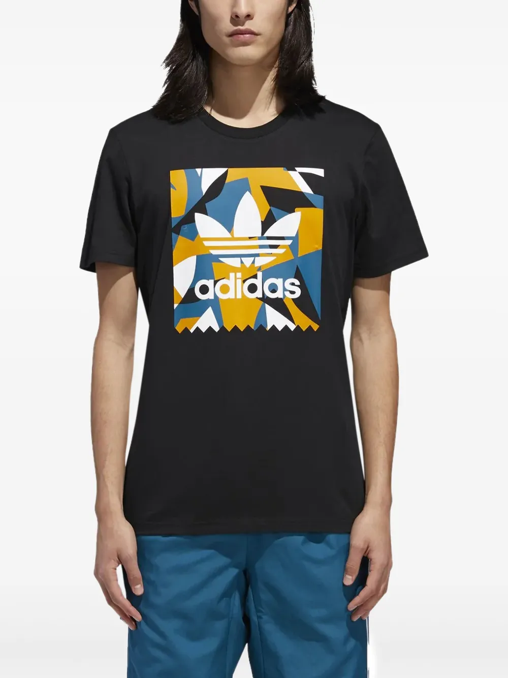 adidas Collage Blackbird T-shirt Zwart