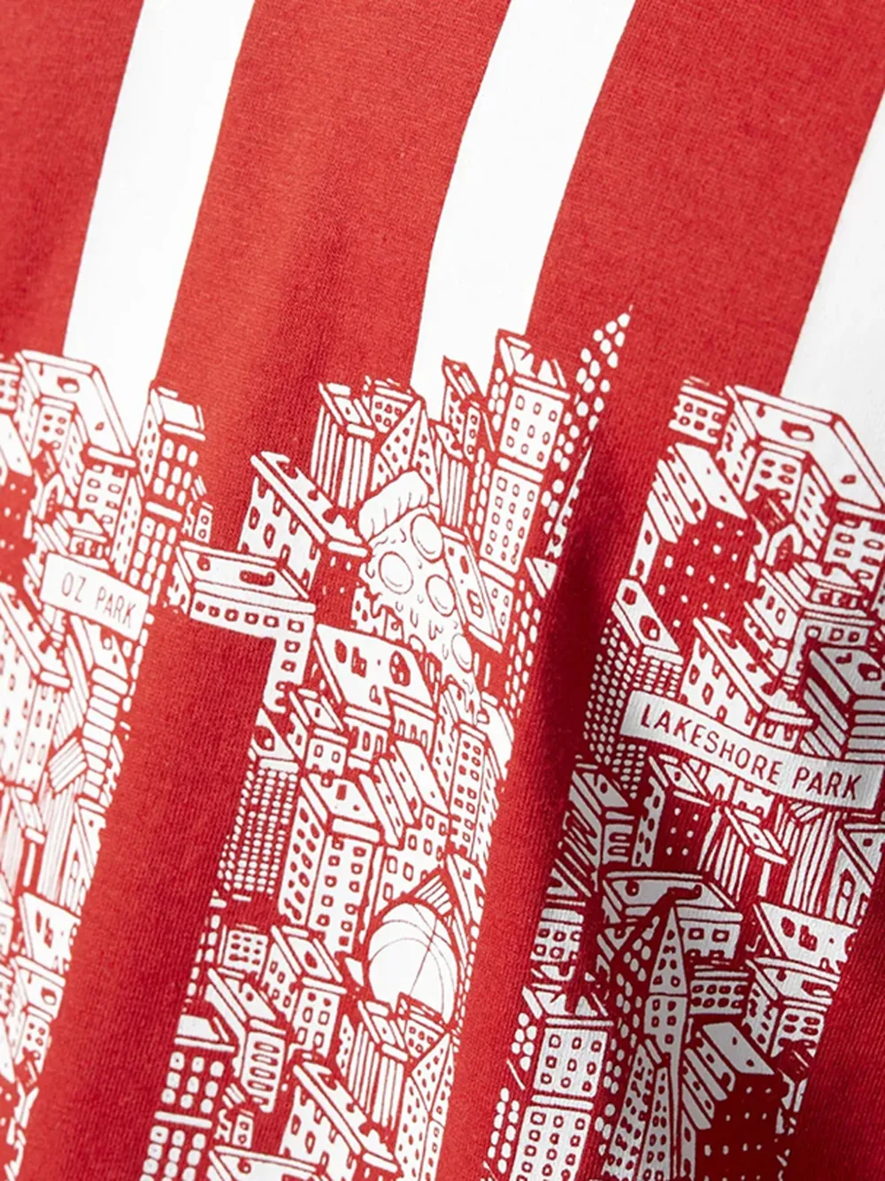 adidas T-shirt met print Rood