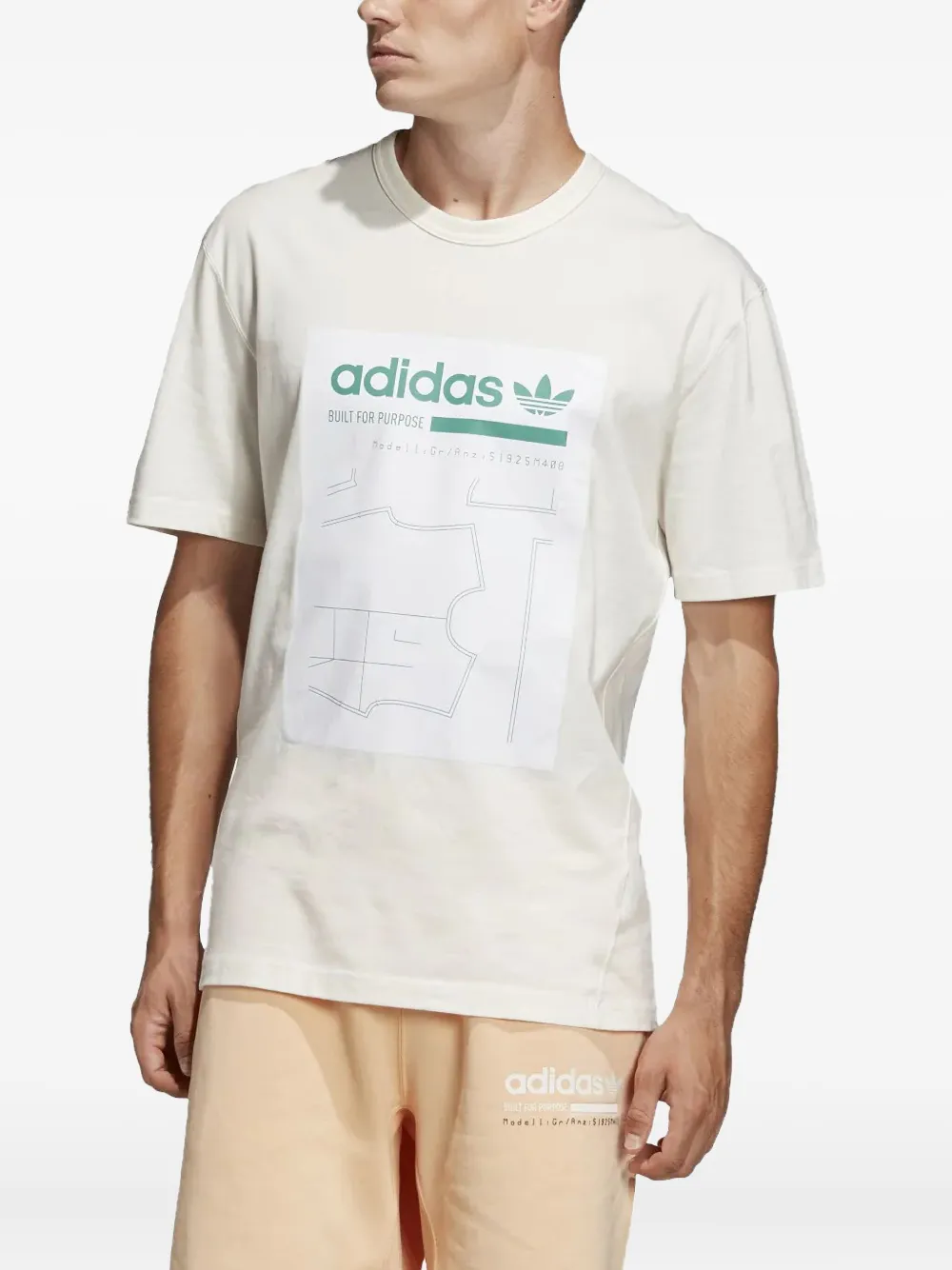 adidas Kaval graphic-print T-shirt Beige