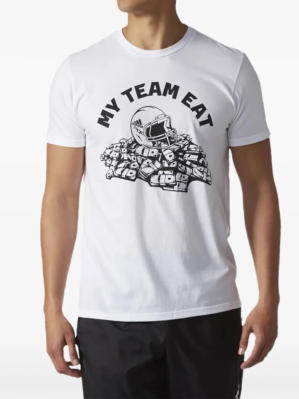 adidas My Team Eat Savage Speed T-shirt Wit