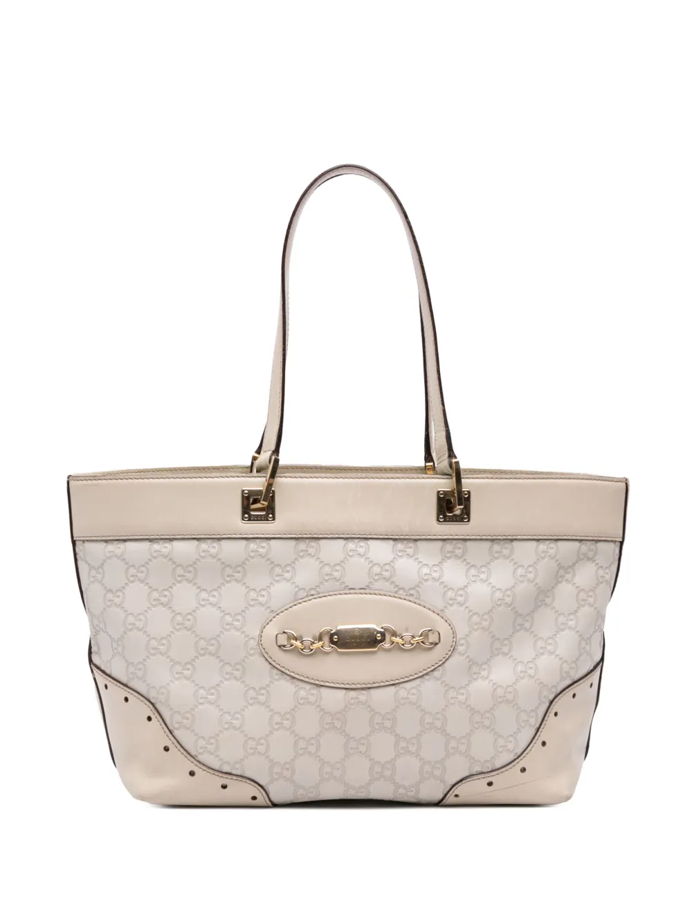 Gucci Pre-Owned 2000-2015 Small Guccissima Punch tote bag - ブラウン Gucci Pre-Owned 2000-2015 Small Guccissima Punch tote bag - ブラウン