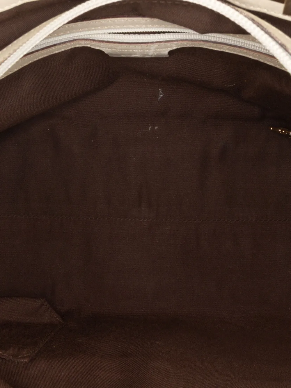 Pre-owned Gucci 2000-2015 Small Ssima Punch Tote Bag In Brown