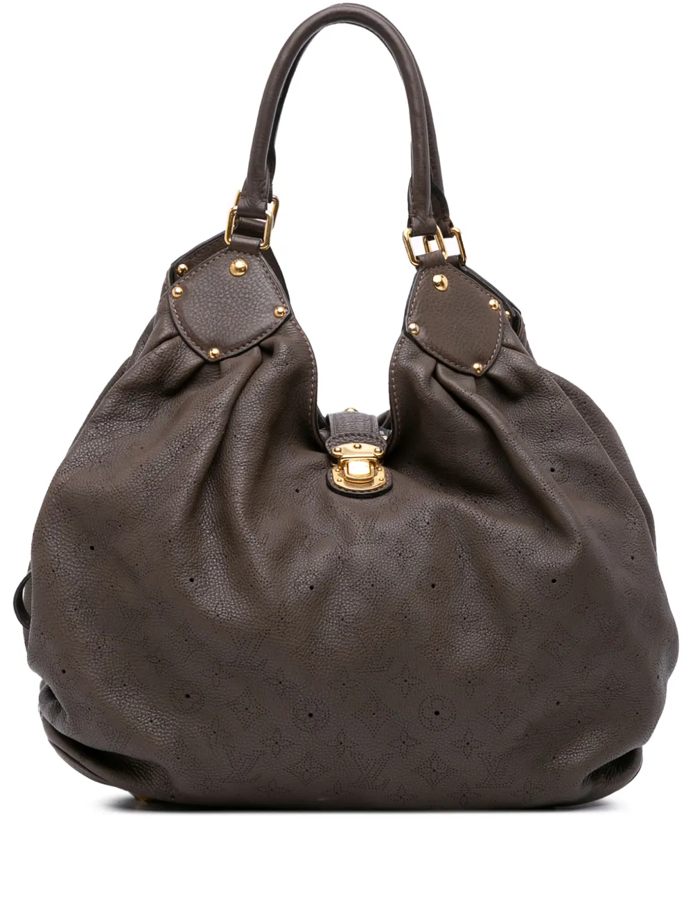 Louis Vuitton Pre-Owned 2008 モノグラム マヒナ ホーボーバッグ XL - ブラウン Louis Vuitton Pre-Owned 2008 モノグラム マヒナ ホーボーバッグ XL - ブラウン