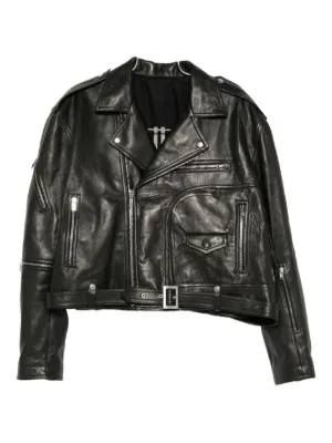 ● □ 41617★Rick Owens リックオウエンス ライダースジャケット Rick Owens（リック・オウエンス）ライダースジャケット - FARFETCH