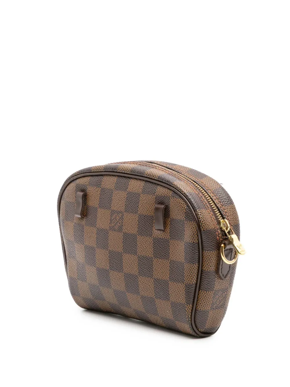 Pre-owned Louis Vuitton 2006 Damier Ebene Ipanema Pochette Crossbody Bag In Brown